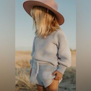Kids knit set shorts and sweater 18-24 months